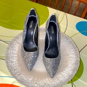 Michael Kors Silver Sequined Heels